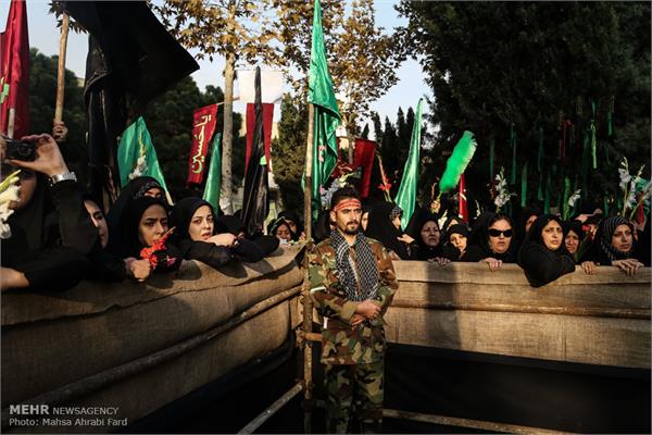 مراسم تشییع دو شهید گمنام در دانشگاه مالک اشتر 27