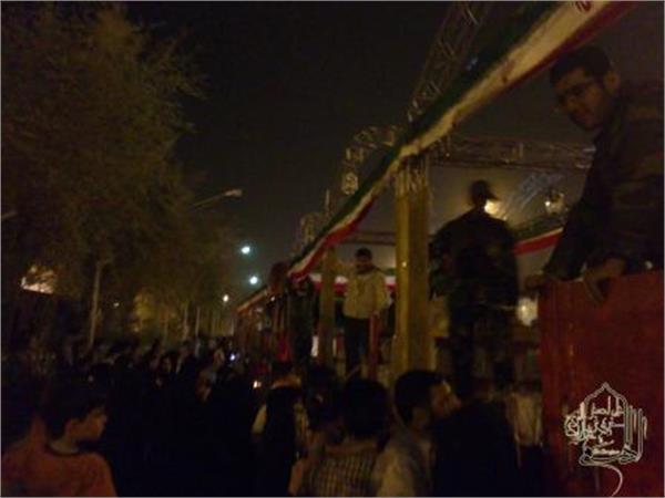 مراسم تشییع پیکر ۹۶ شهید دفاع مقدس در شهر دزفول