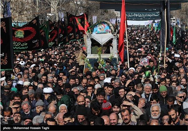 تشییع پیکر دوشهید گمنام و مراسم عزاداری شهادت حضرت زهرا(س) - مشهد 8
