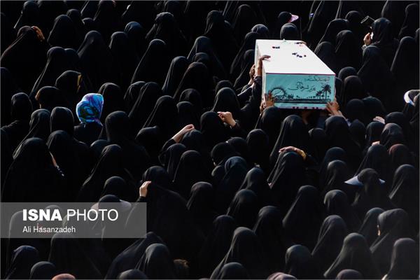 تشییع پیکر مطهر شهیدان قائدی و اسدپور در لامرد - شیراز 4