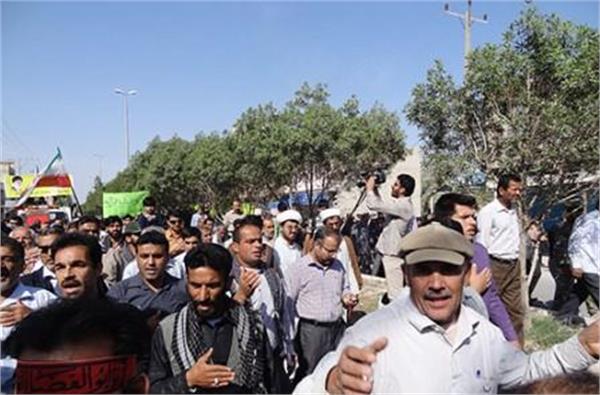 تشییع و خاکسپاری شهدای گمنام در اهرم تنگستان