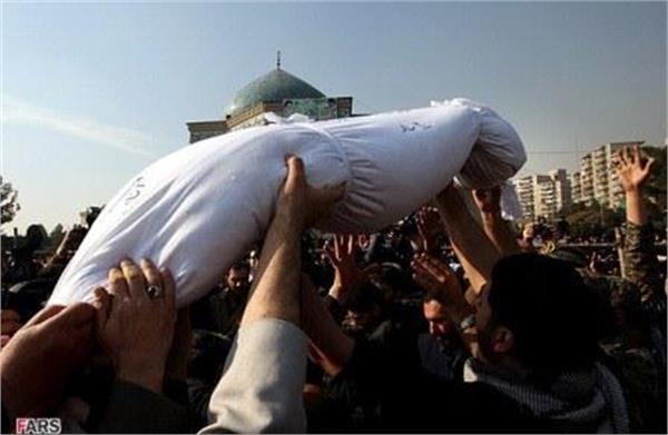 مراسم تشییع شهدای گمنام در شهرک شهید فکوری