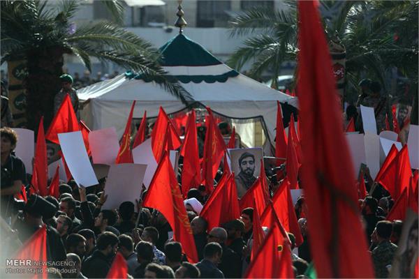 مراسم تشییع شهید محسن حججی در میدان امام حسین (ع) 11