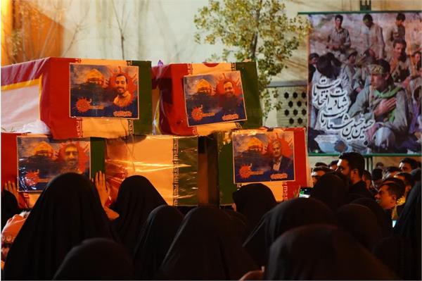 وداع با پیکر مطهر شهید حاج صادق امیدزاده و یارانش - 1 بهمن 1402