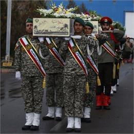 پیکر مطهر ۴ شهید گمنام دفاع مقدس وارد تبریز شد
