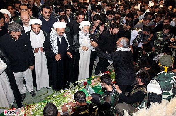 تشییع و خاکسپاری شهدای گمنام دانشگاه شاهد-12/7/89