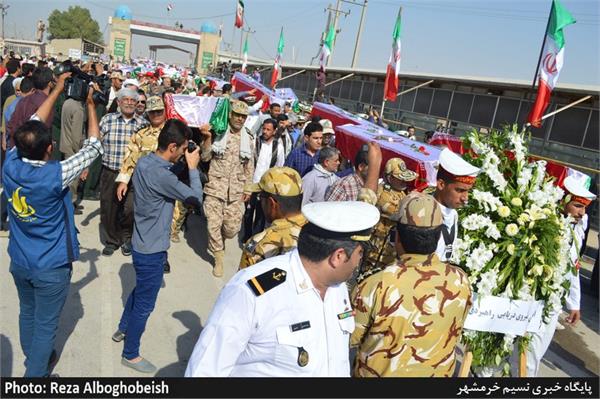 ورود 76 شهید نازه تفحص شده به کشور از طریق مرز شلمچه 4