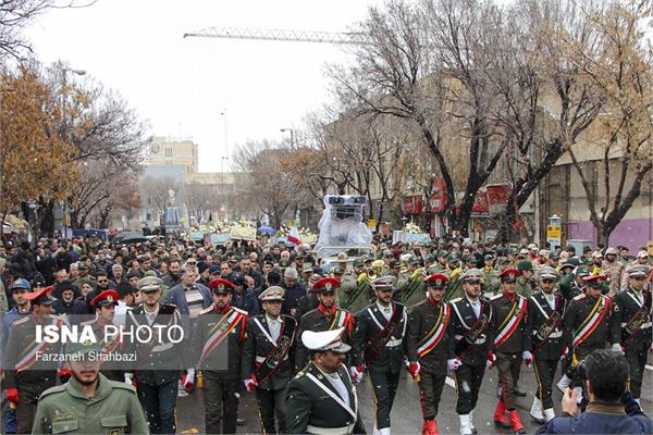 تشییع پیکر شهدای گمنام دفاع مقدس - قم و تبریز 22