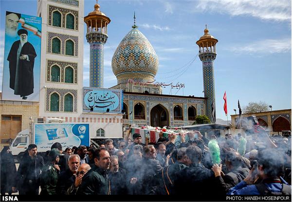 تشییع و خاکسپاری شهید محمدرضا طبایی - شیراز