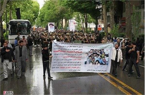 تشییع شهید حاج احمد صداقت و پنج شهید گمنام در اصفهان