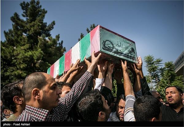 مراسم تشییع و خاکسپاری شهید گمنام در فدراسیون تکواندو 6