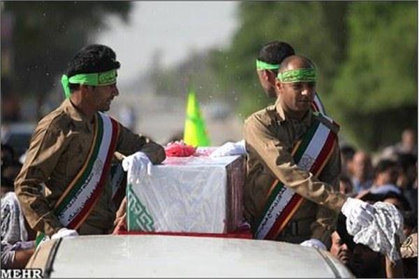 تشییع پیکر شهدای گمنام در اهواز