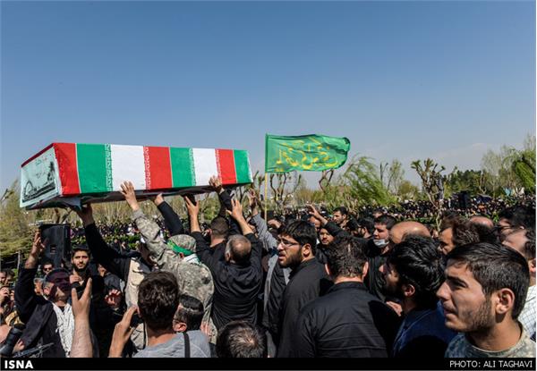 تشییع پیکر دو شهید گمنام - شهر ری
