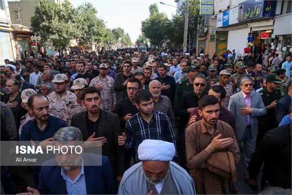 استقبال و تشییع چهار شهید گمنام در اردبیل 11