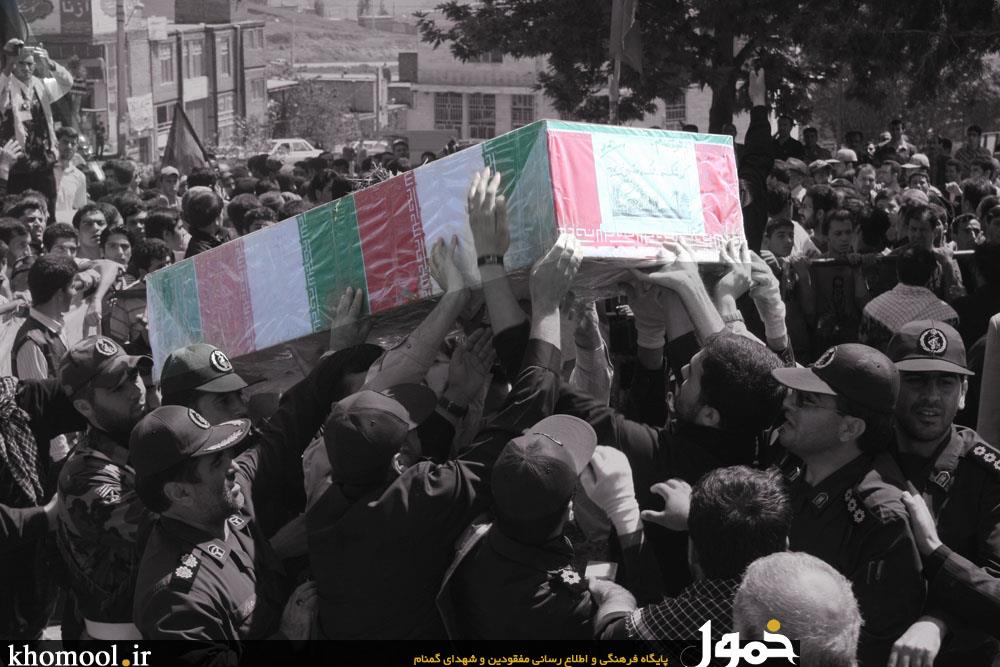 تشییع و خاکسپاری شهدای گمنام شهرستان گرمی اردبیل