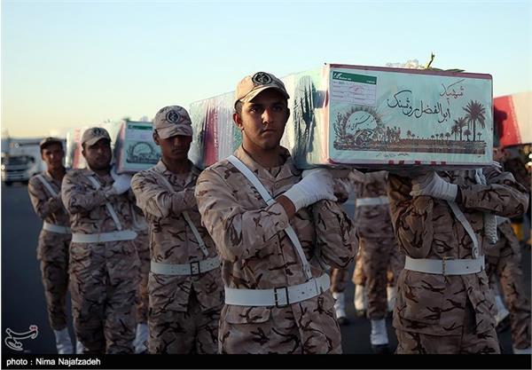 مراسم استقبال از پیکر مطهر پنج شهید-مشهد 4