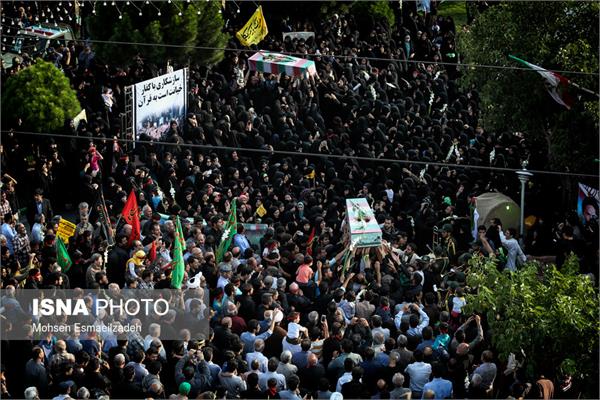 تشییع دو شهید گمنام در پارک نیلوفرآبی مشهد 4