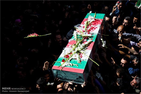 آئین تشییع و تدفین پیکر مطهر شهید غواص در نازی آباد تهران 2