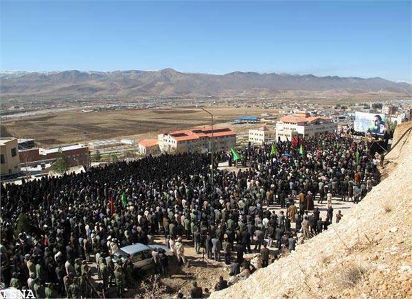 تشییع و خاکسپاری شهید گمنام در دانشگاه دولتی یاسوج