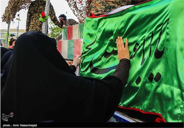 تشییع پیکر ۶ شهید گمنام و ۲ شهید مدافع حرم - قم 2