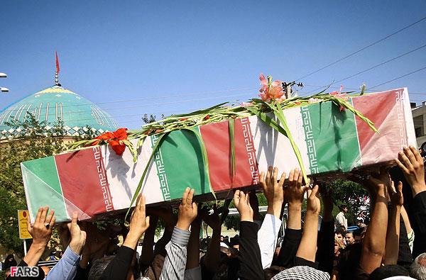 تشییع و خاکسپاری دو شهید گمنام در دانشگاه علامه طباطبایی