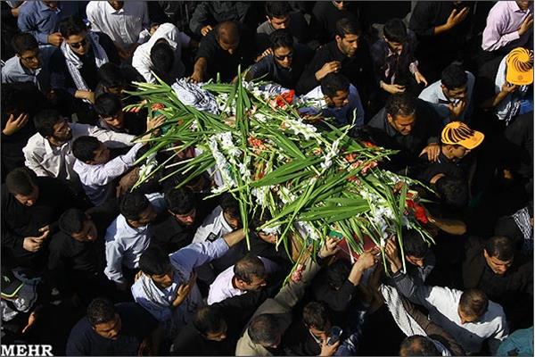 تشییع و خاکسپاری دو شهید گمنام در دانشگاه علامه طباطبایی