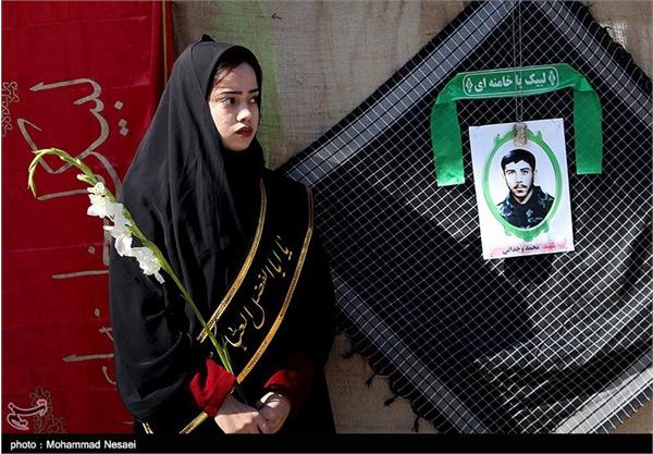 تشییع و تدفین پیکر های سه شهید گمنام در گرگان 6