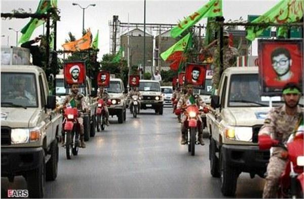 تشییع وخاکسپاری شهدای دفاع مقدس در شهر همدان