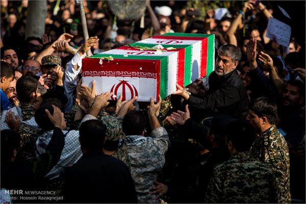 تشییع دو شهید گمنام در بوستان زمزم تهران 11