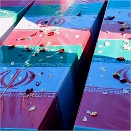 پیکر مطهر ۸ شهید گمنام کرج را عطرآگین کرد