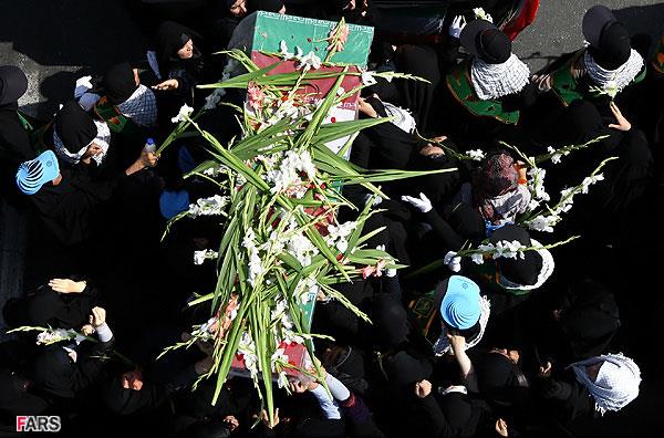 تشییع و خاکسپاری دو شهید گمنام در دانشگاه علامه طباطبایی