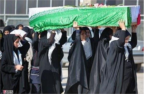 مراسم تبادل شهدا جنگ هشت ساله در شلمچه