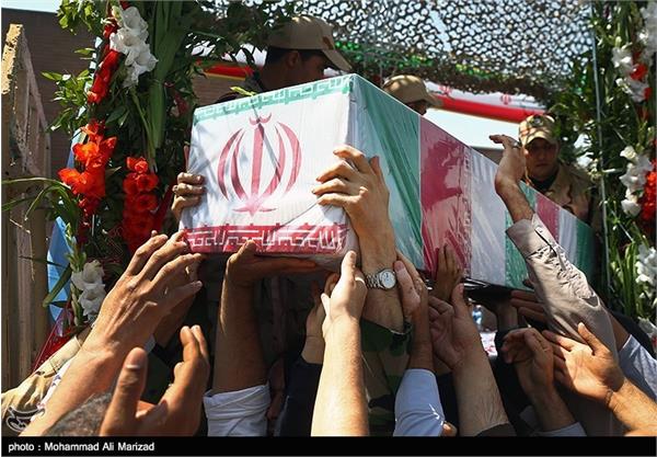 تشییع شهید گمنام در سازمان صنایع هوایی 7