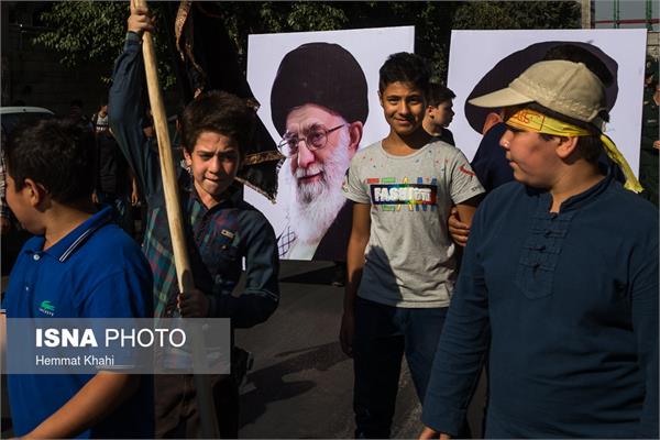 تشییع پیکر دو شهید گمنام در بوستان شقایق - خانی‌آباد تهران 1