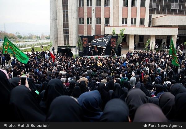 تشییع پیکر شهید گمنام در دانشگاه آزاد تهران شمال 6