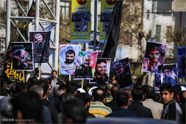 تشییع پیکر دوشهید گمنام دفاع مقدس در محمد شهر کرج 13