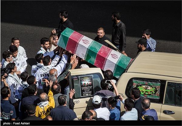 مراسم تشییع و خاکسپاری شهید گمنام در فدراسیون تکواندو 8