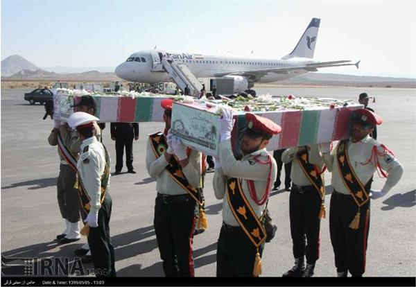 ورود پیکر پاک دو شهید دوران دفاع مقدس به بیرجند 4