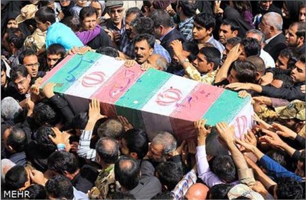 تشییع و خاکسپاری شهدای گمنام در دانشگاه گلستان