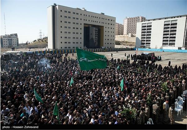 تشییع پیکر دو شهید گمنام در دانشگاه علوم پزشکی بقیه الله 13