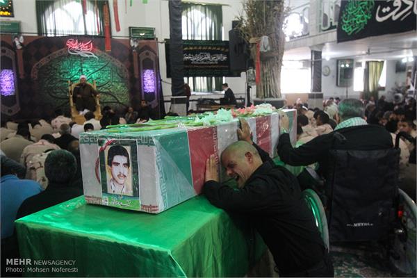 مراسم تشییع پیکر دو شهید دوران دفاع مقدس در بیرجند 17
