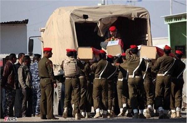 مراسم تبادل شهدا جنگ هشت ساله در شلمچه