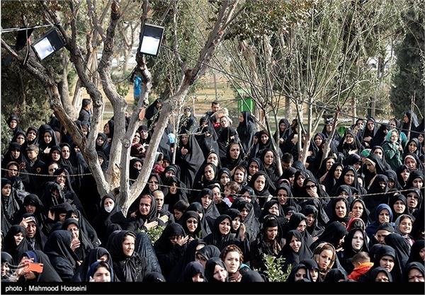 تشییع و تدفین پیکر دو شهید گمنام در شهرک مشیریه 3