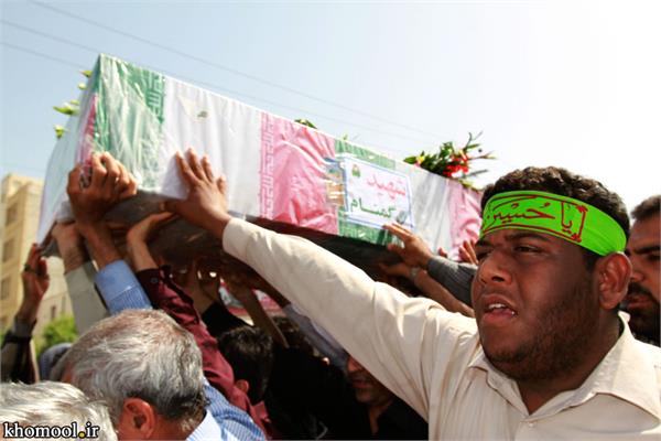 تشییع و خاکسپاری شهدای گمنام دانشگاه خلیج فارس بوشهر-27/2/89