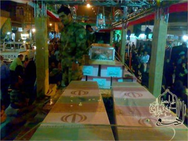 مراسم تشییع پیکر ۹۶ شهید دفاع مقدس در شهر دزفول