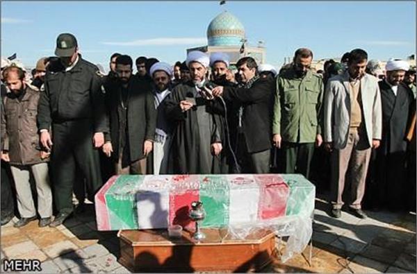 تشییع شهید گمنام در قزوین