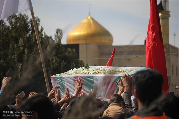 تشییع پیکر چهار شهید گمنام در بیرجند 12