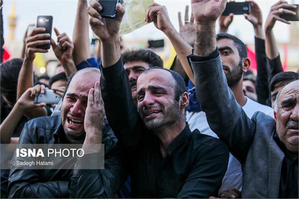 مراسم وداع با پیکر مطهر شهید محسن حججی - حرم مطهر رضوی 14