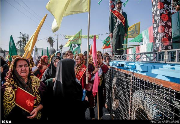 تشییع پیکر سیزده شهید غواص در ترکمن صحرا(گلستان) 22