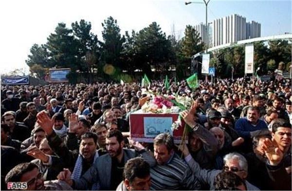 مراسم تشییع شهدای گمنام در شهرک شهید فکوری